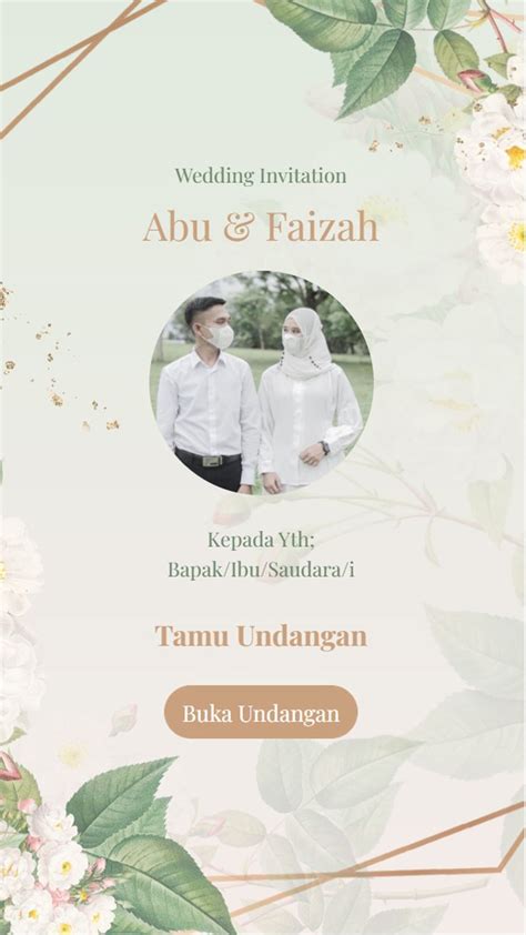 Wedding Invitation Website Satu Momen Undangan Pernikahan Desain