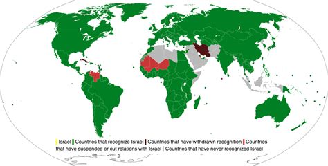 Countries that recognize Israel as of 13/12/2020 : MapPorn