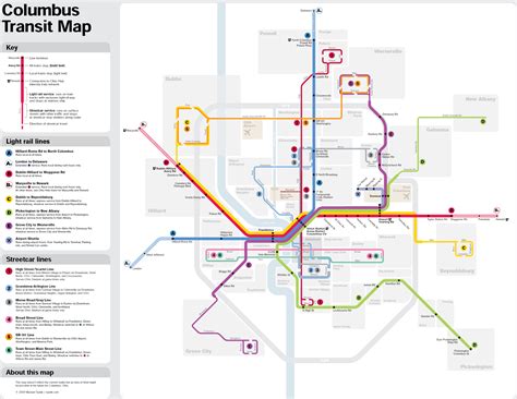 Columbus Tram-Train Fantasy Map | Xing Columbus