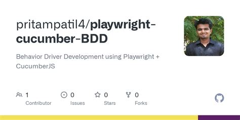 GitHub Pritampatil4 Playwright Cucumber BDD Behavior Driver