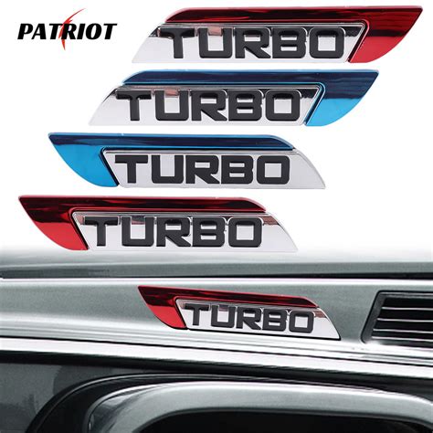 Personalized Three Dimensional Turbo Letter Metal Car Stickers Leaf