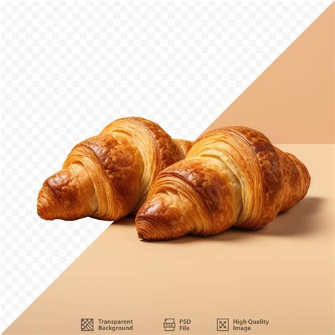 Una Imagen De Un Croissant Y Una Imagen De Un Croissant Archivo Psd