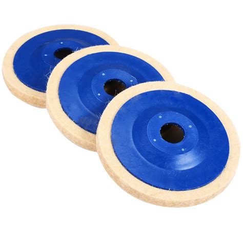 3pcs 4inch Wool Polishing Wheel Buffing Wheel Grinder Felt Polishing