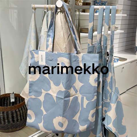 Marimekko Pieni Unikko Bag X Cm Tote Bag Summer Light Blue Unikko