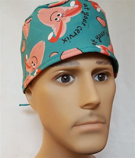 Surgical Scrub Hat Tie In Back At Your Cervix Gig Harbor Market