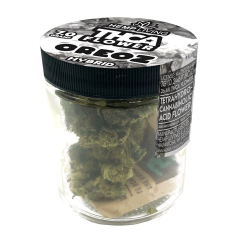 Oreoz Thca Flower 7g Jar Hemp Living Wholesale