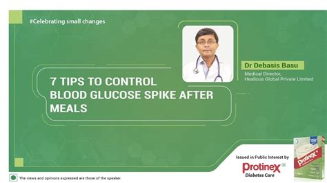 7 Tips To Control Blood Glucose Spike After Meals By Dr Debasis Basu