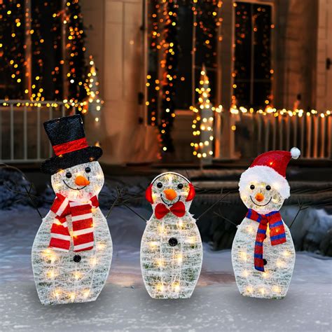 Plastic Lighted Outdoor Christmas Decor