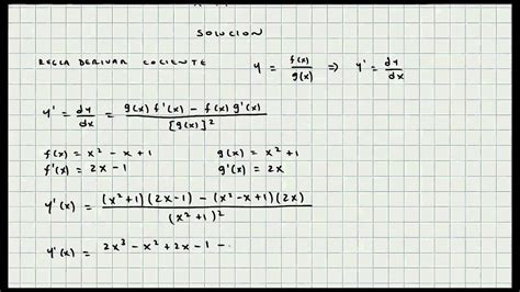 Ejemplos Resueltos De Derivadas De Un Cociente Nuevo Ejemplo