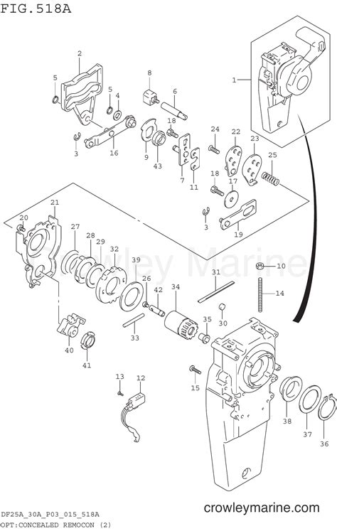 OPT CONCEALED REMOCON 2 DF25AR P03 Serial Range Four Stroke