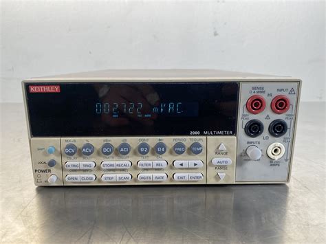 Keithley Digital Multimeter 2000 ID 800385 8 23 World Equipment Source