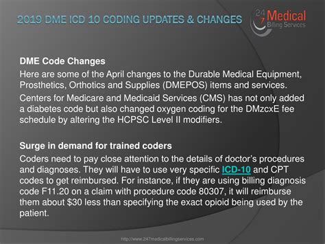 PPT - 2019 DME ICD 10 Coding Updates & Changes PowerPoint Presentation
