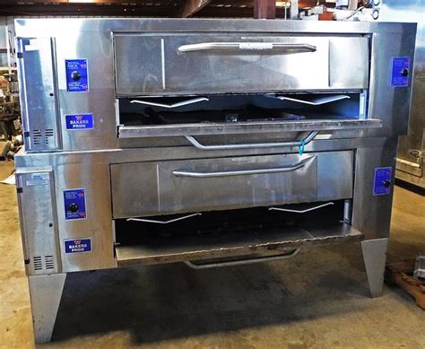 Like New Bakers Pride Double Pizza Deck Oven Natural Gas Model Y