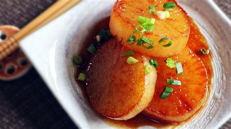 Daikon Radish Steak With Steak Sauce Recipe Japanese White Radish