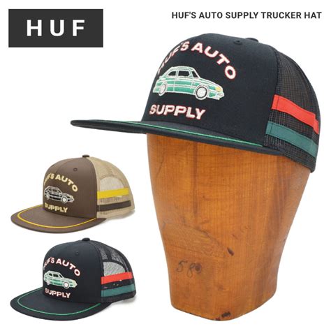 楽天市場割引クーポン配布中 HUF ハフ キャップ HUF S AUTO SUPPLY TRUCKER HAT CAP 帽子