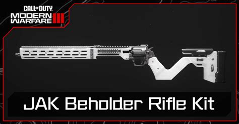 How To Unlock Jak Beholder Rifle Kit Call Of Duty Modern Warfare