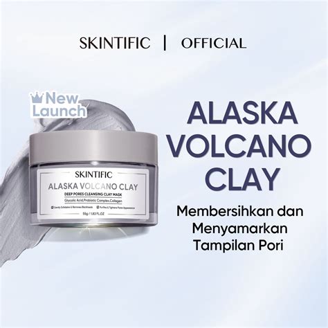 Skintific Alaska Volcano Deep Pores Cleansing Clay Mask Gr