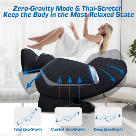 Healthrelife Massage Chair Zero Gravity Full Body Recliner Air Pressure Sl Track Ebay