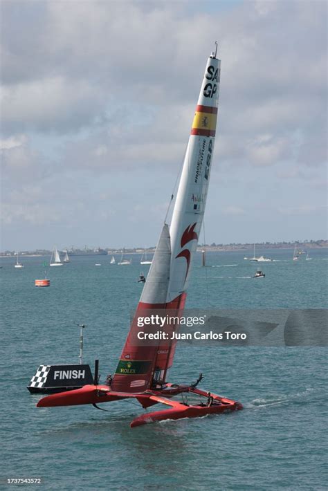 The Spanish Team During The Final Of Sail Gp 2023 Cádiz On October