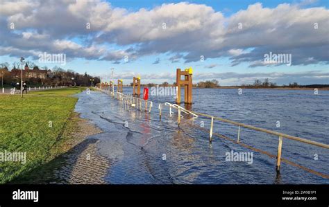 26 Dezember 2023 Sachsen Anhalt Tangermünde Uferpromenade