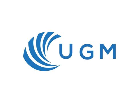 ugm letter logo design  white background ugm creative circle letter