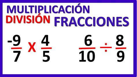 Tomi Digital Multiplicaci N Y Divisi N Con N Meros Racionales