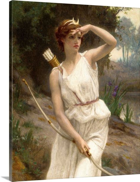 Diana The Huntress Mitologia Romana Dea Artemide Dipinti