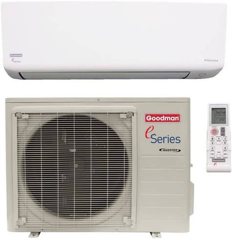 Goodman E Series 18 000 Btu Wall Mounted Ductless Mini Split Heat Pump System