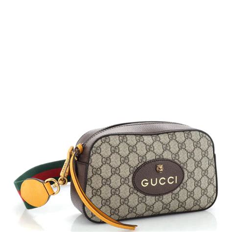 Gucci Neo Vintage Camera Messenger Bag Gg Coated Canvas Thevintagecaffe