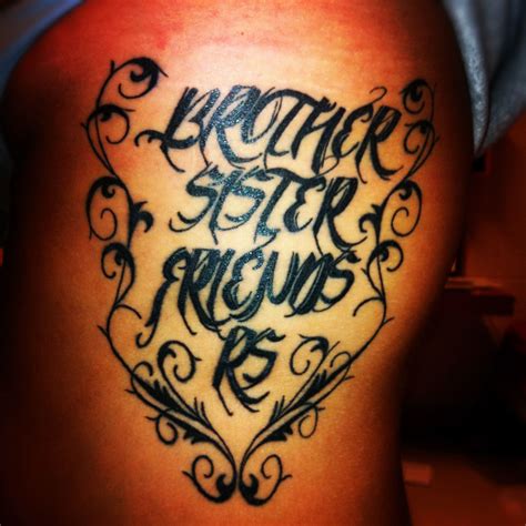 Matching Brother And Sister Tattoos