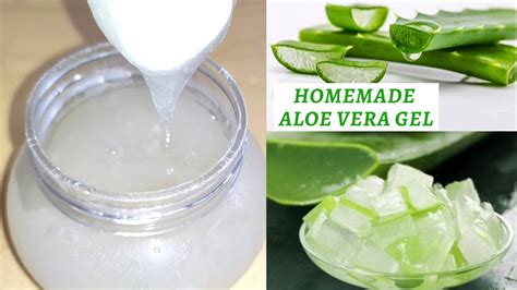 How To Make Aloe Vera Gel At Home Homemade Aloe Vera Gel No Gelatin No Corn Flour Youtube