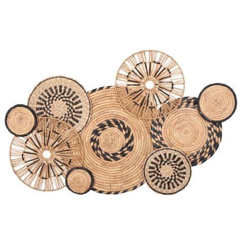 Déco murale cercles tressés tricolores 93x51 HARVEY Maisons du Monde