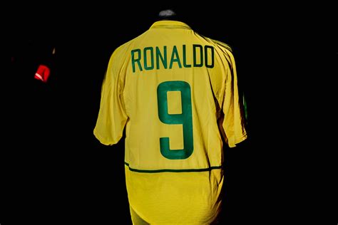 BRAZIL | 2002 WORLD CUP KOREA | RONALDO #9 {Home Kit} | PLAYER ISSUE ...