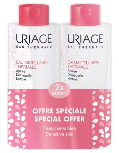 URIAGE AGUA TERMAL MICELAR PIELES SENSIBLES DUPLO 2X500ML Online