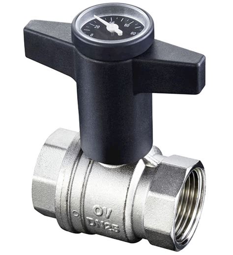 Oventrop кран шаровый с термометром Optibal 1078004 | Супермаркет Фитингов