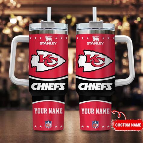 Kansas City Chiefs Nfl Custom Stanley Quencher Oz Stainless Steel