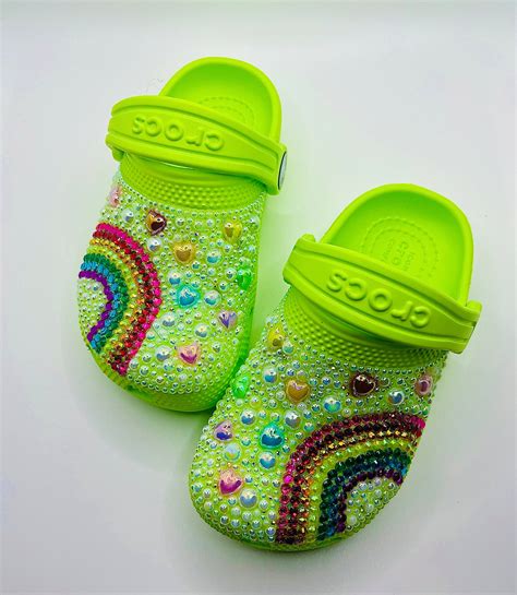 Custom Rainbow Crocs - Etsy