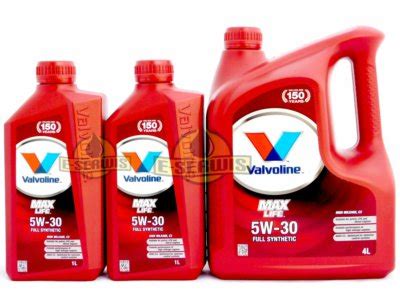 VALVOLINE MaxLife C3 5W30 6L BMW LL-04 DEXOS2 DPF - 6382839130 ...