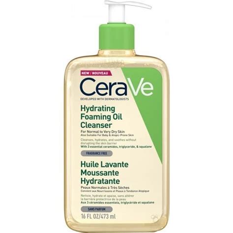 Cerave Huile Lavante Moussante Hydratante 473 Ml Pour Les Peaux