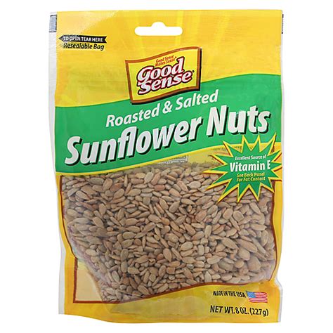 Good Sense Roasted Salted Sunflower Nuts Oz Sunflower Seeds Hays