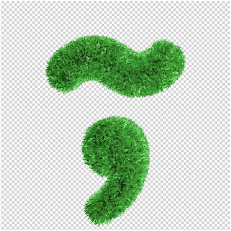 Rendu 3d De Symbole De L Herbe PSD Premium