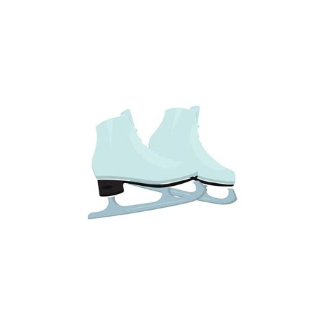 Hielo Patines Icono Colocar Plano Conjunto De Hielo Patines Vector