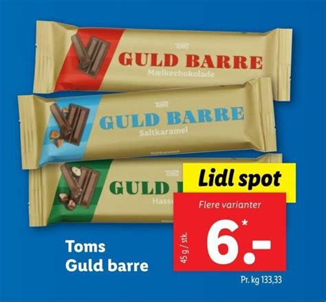 Toms Guld Barre Tilbud Hos Lidl