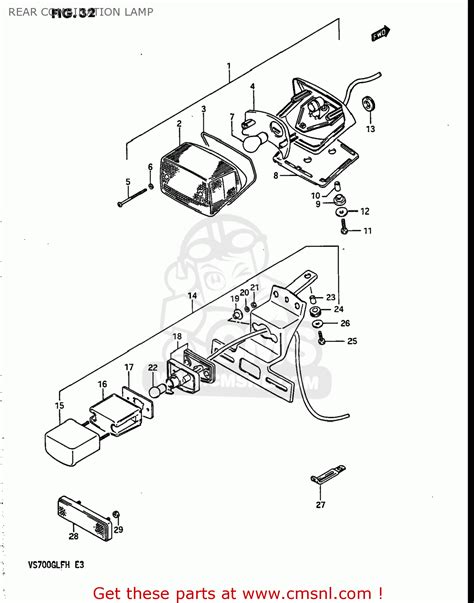 Suzuki Vs Glep Intruder G Usa E Rear Combination Lamp