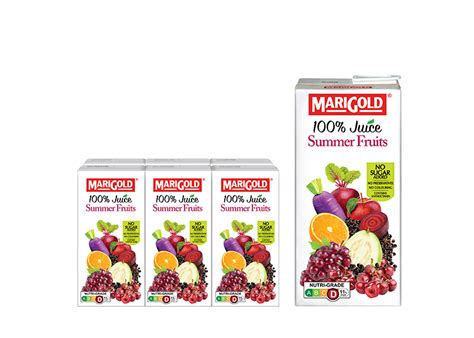 100% Juice | For Health For Life | Marigold