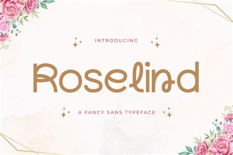 Roselind A Fancy Sans Typeface Fonts Envato Elements