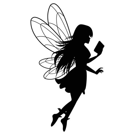 Cute Fairy Silhouette Illustration Graphic 16268848 Vector Art At Vecteezy