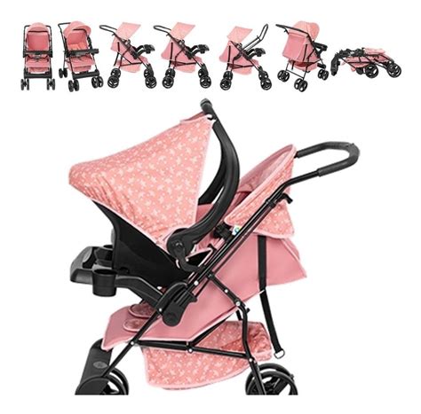 Carrinho De Bebe Bebe Conforto Tutti Baby Solare Rosa Coroa