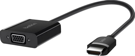 Belkin Male HDMI To Female VGA Adapter Black AV10170BT Best Buy