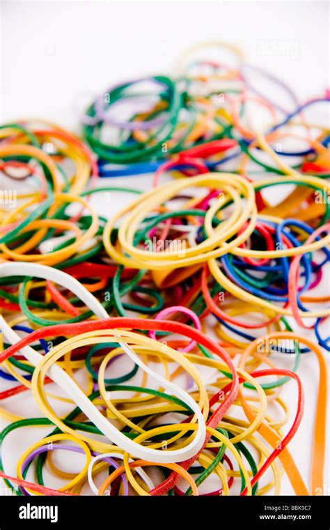 Elastic Rubber Bands Stock Photo Alamy